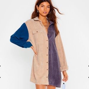 Nasty gal Corduroy Shirt Dress